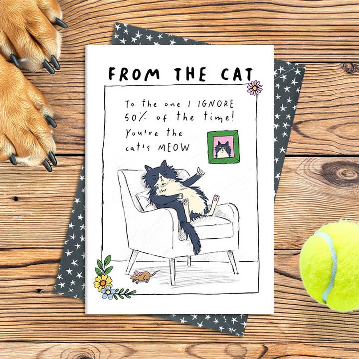 Von der Katze - Du bist der Katzenjammer - Grußkarte für den Großhandel von Dandelion Stationery