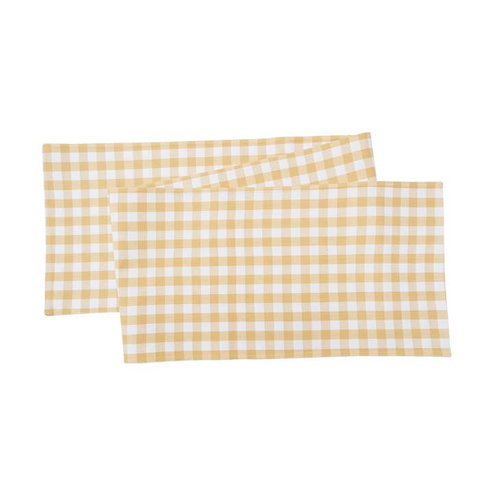 VENTE Chemin de table Ashford jaune soie de maïs pour la vente par C&F Home