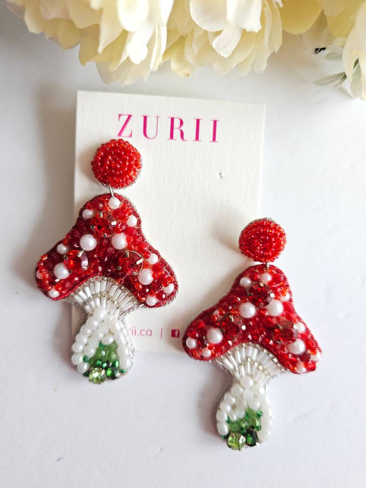 Mushroom Earrings for wholesale by Zurii.ca