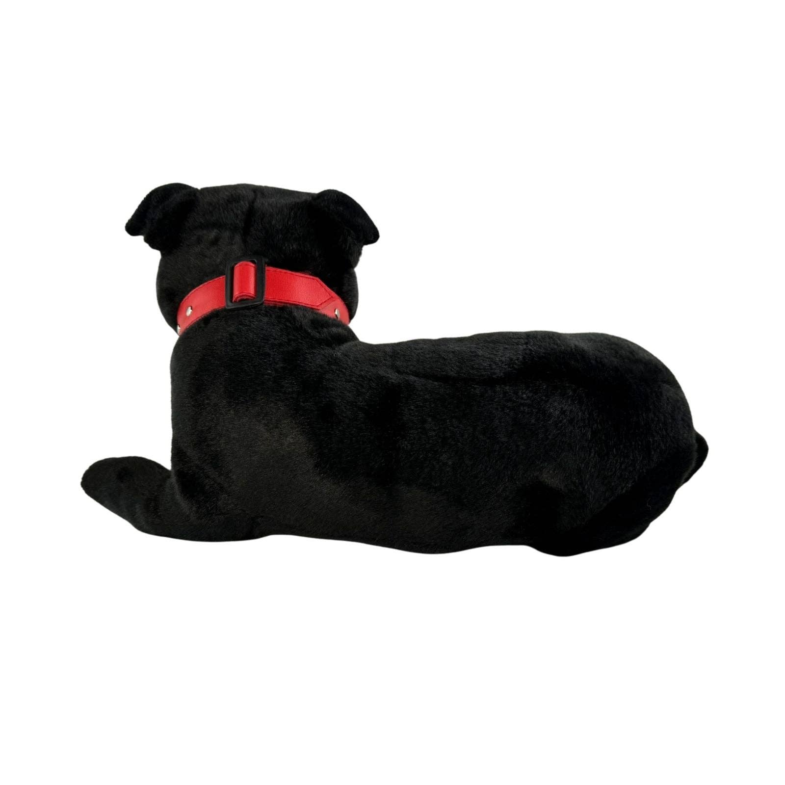 Bocchetta Plush Toys - Vente Peluche – chien - Pepper - Staffy - 35 cm couché, noir4