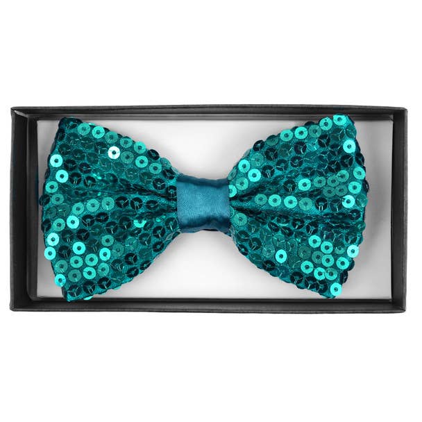 Selini New York - Wholesale Bow Tie - Men's - Men's 2.5" Sparkle Sequin Banded Bow Ties6