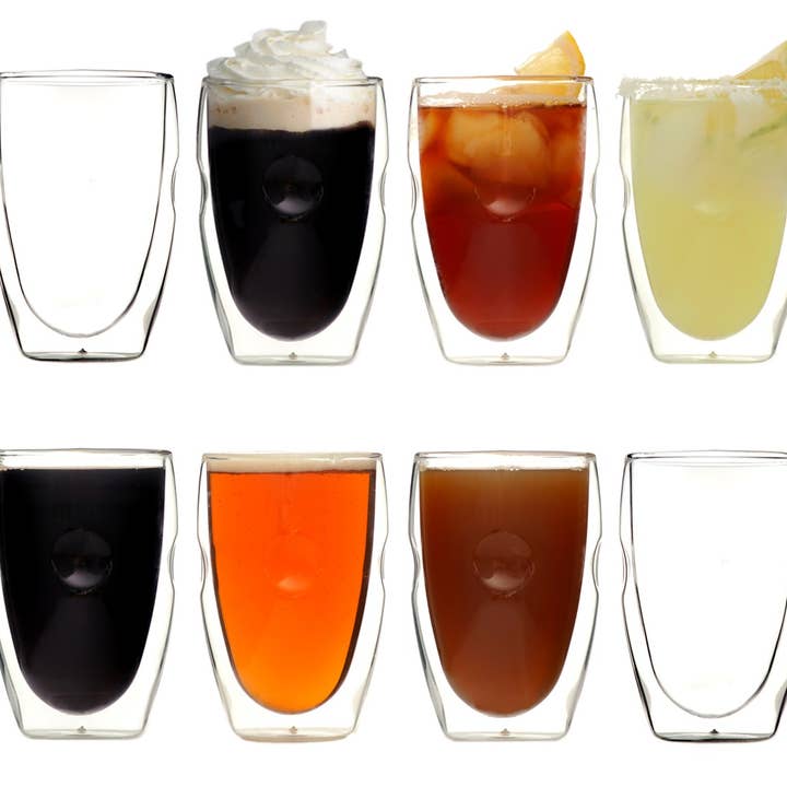 Moderna Artisan Double Wall 12 oz Beverage Glasses, Set of 8 and other Purchase Wholesale tappeti moderni all. Free Returns & Net 60 Terms on Faire trending on Faire.