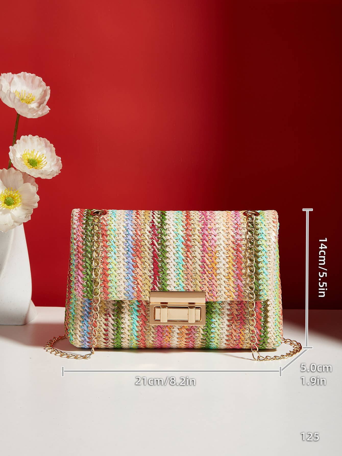 Little Trendy - Wholesale Crossbody Bag - Women's - Women's straw crossbody bag small square bag2