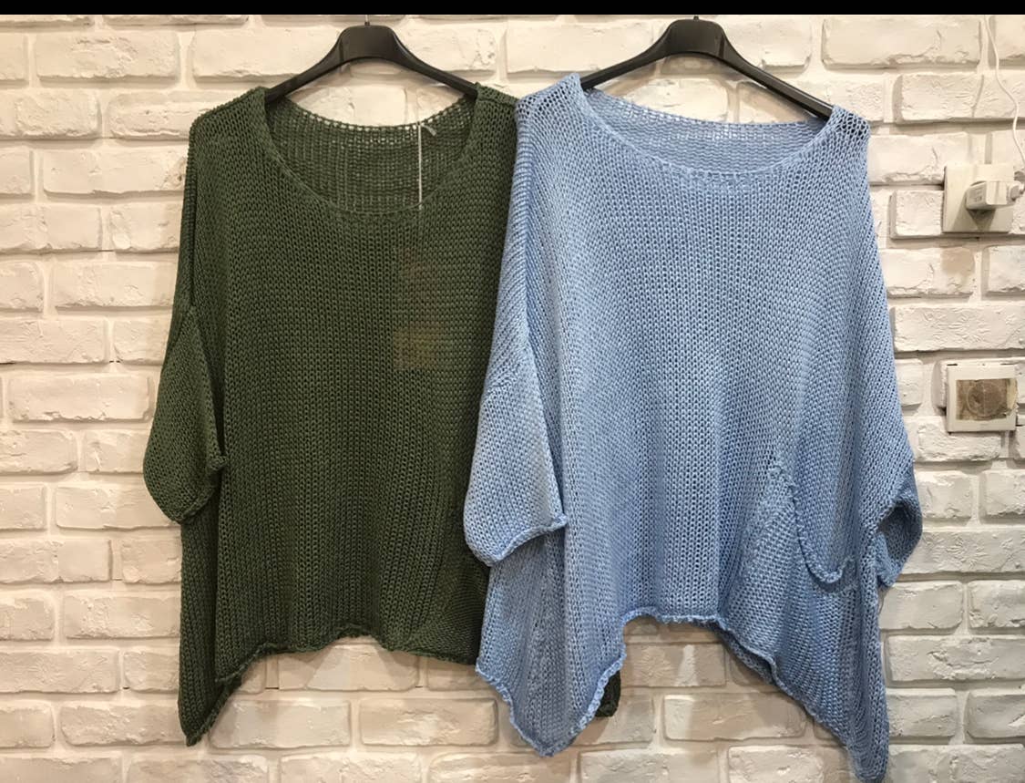 la maison des fibres naturelles - Wholesale Pullover-trui - Dames - Oversized katoenen trui met zakken 1520 100% katoen8