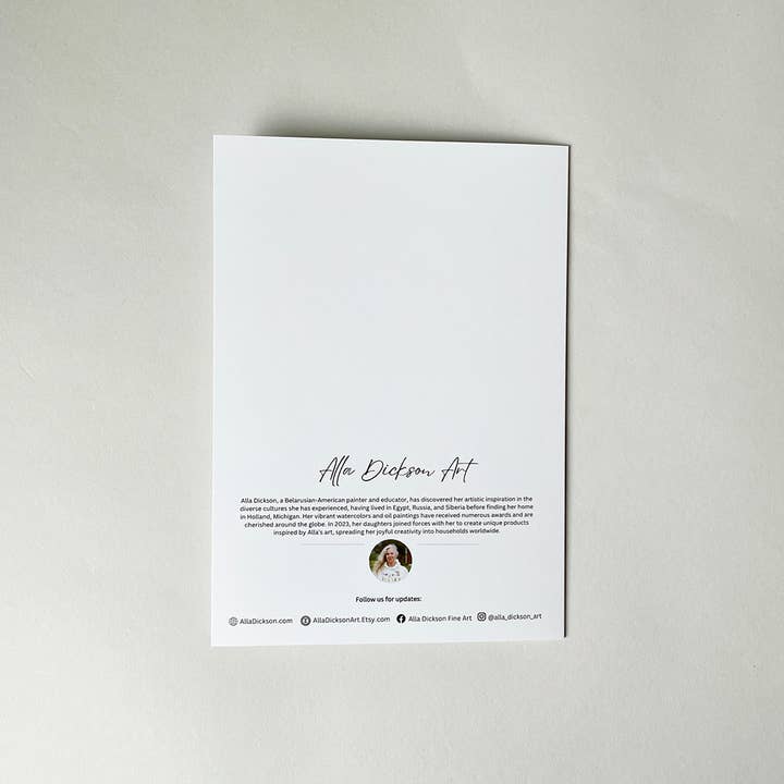 Alla Dickson Art - Wholesale Birthday Card - Mushroom Happy Birthday Greeting Card Shroom Card2