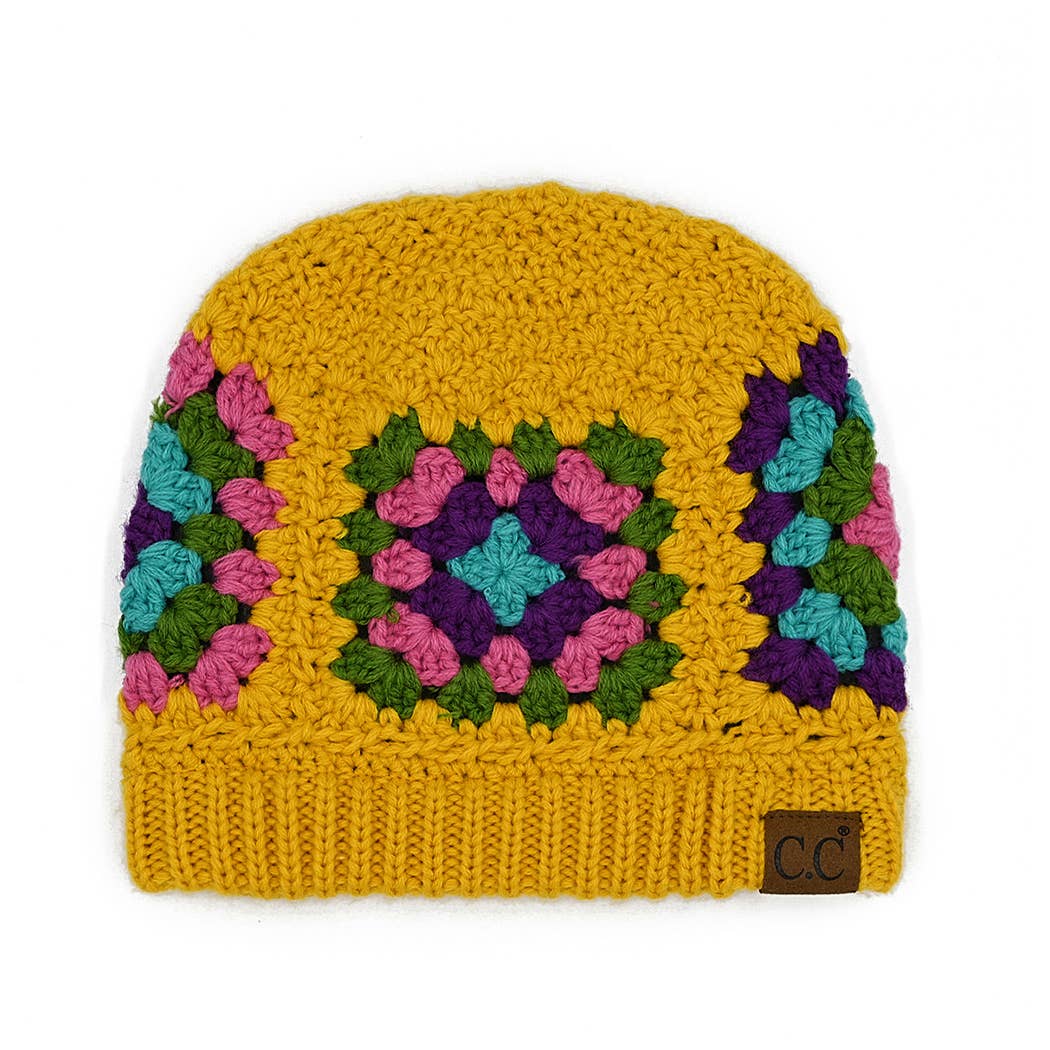 Fashion City - Wholesale Beanie - Women's - Multi-Colored Crocheted Beanie4