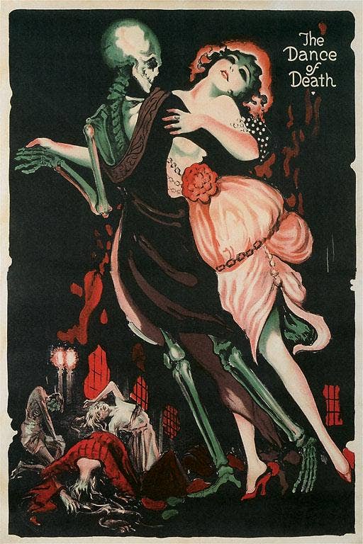 Found Image Press - Wholesale Art Print - Art Print PO-106 Dance of Death, Skeleton0