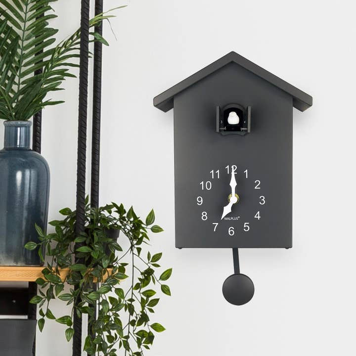 Grey Minimalist Cuckoo Clock for wholesale by Walplus