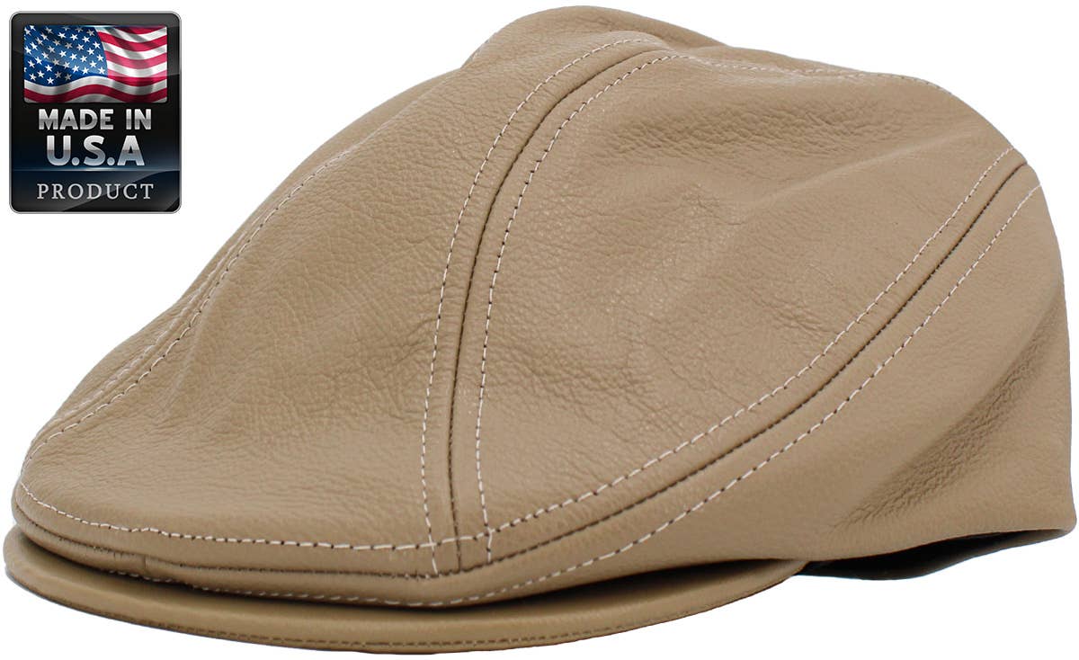 KBETHOS – wholesale News boy/school boy hat – Men's – 100% Leather Ascot - Made in USA | KBETHOS12