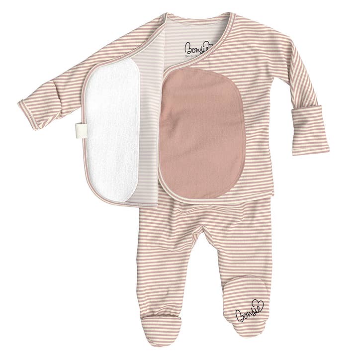 Bonsie Skin to Skin Babywear - Wholesale Bodysuit (Footed) - Baby - Footie - Berry Twist1