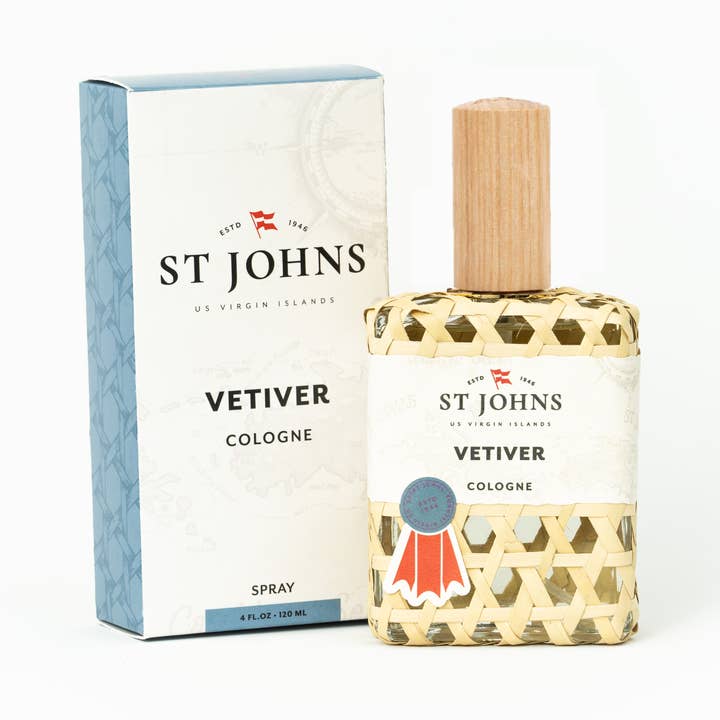 Colónia de Vetiver 4 oz - Spray por atacado de St Johns Fragrance Company