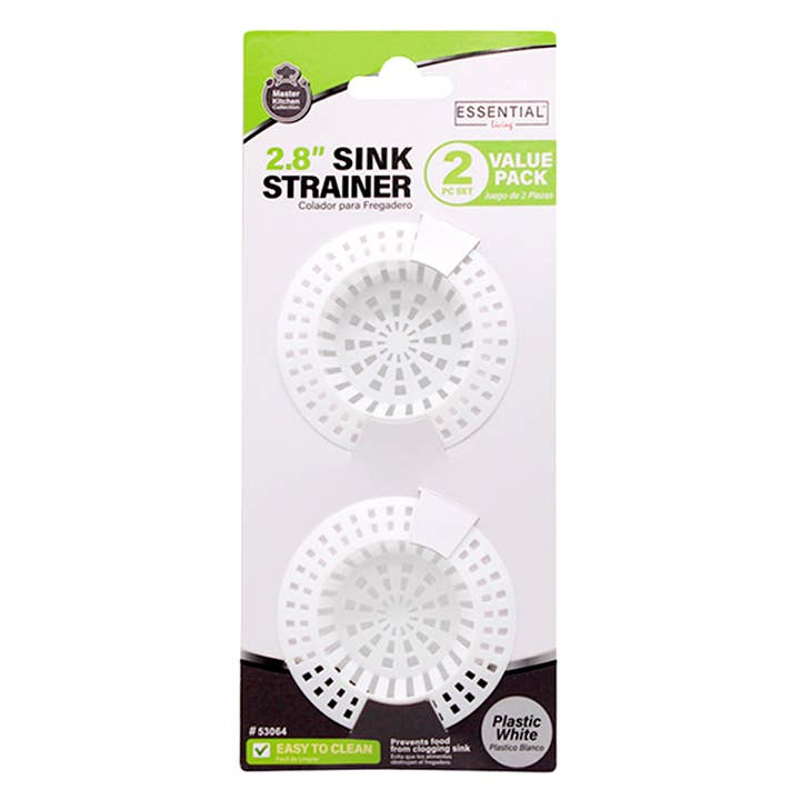 Deluxe Import Trading - Venta al por mayor Coladores/tapones de fregadero - Colador de fregadero de plástico de 2 piezas