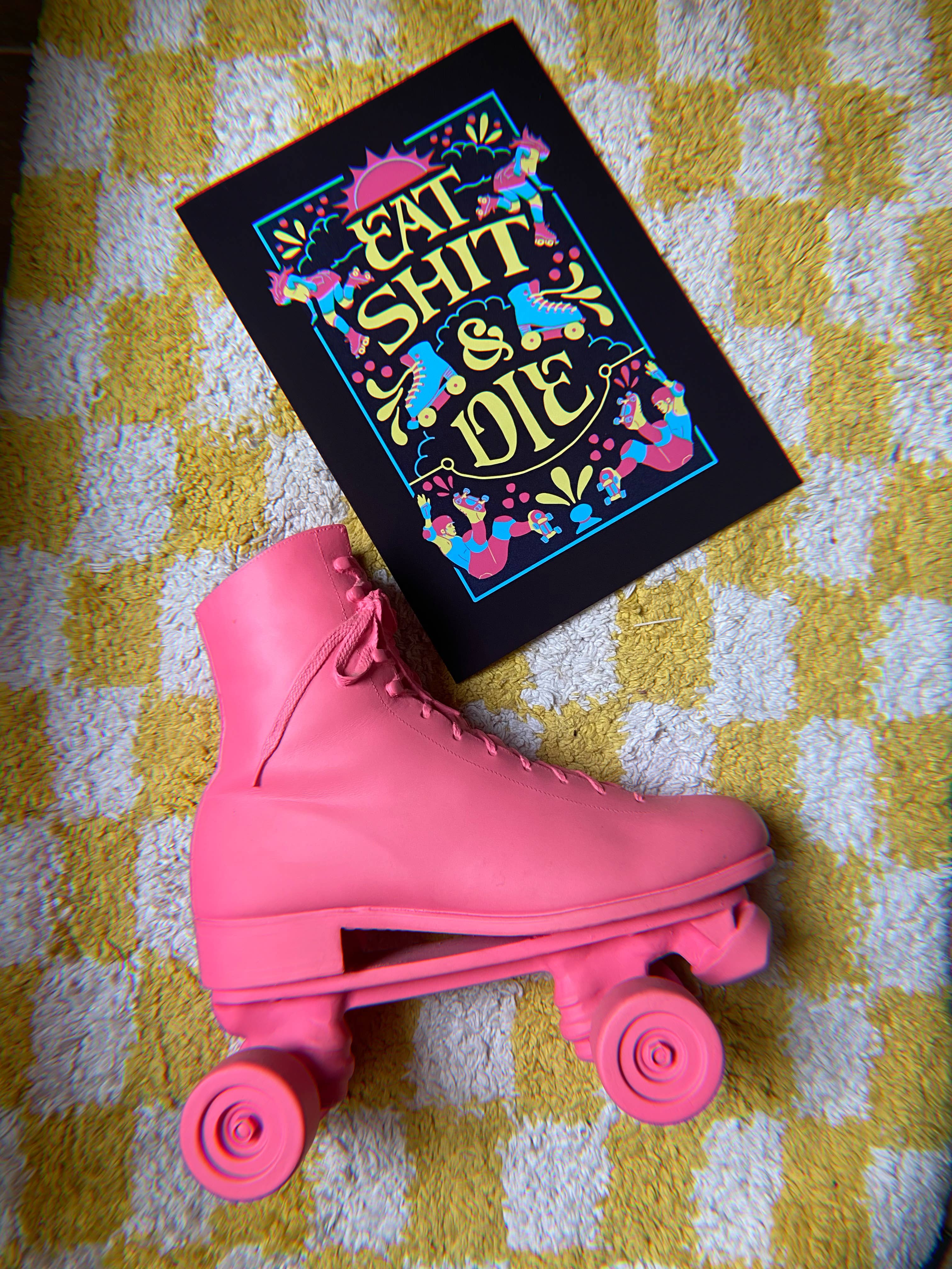 Create & Skate Factory - Wholesale Art Print - Eat Shit & Die Art Print1