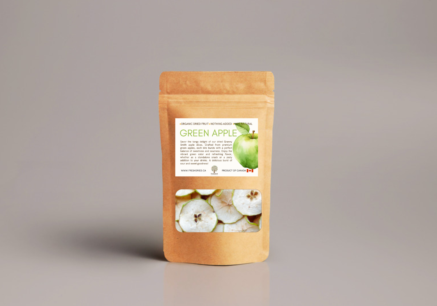 FreshDried - Wholesale Dried/Dehydrated Fruit - Dried Green/Granny Smith Apple Slices -Organic3