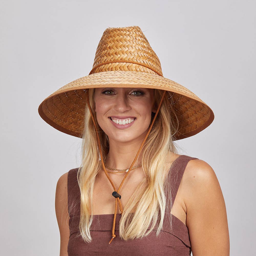 American Hat Makers - Wholesale Straw Hat - Unisex - Palm Straw Sun Hat - Style Barracuda (Prepack of 12)6