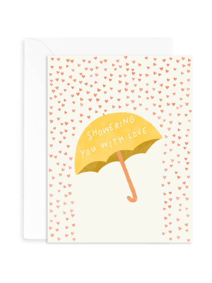 Showered With Love Card for wholesale by This Little Paper Shop
