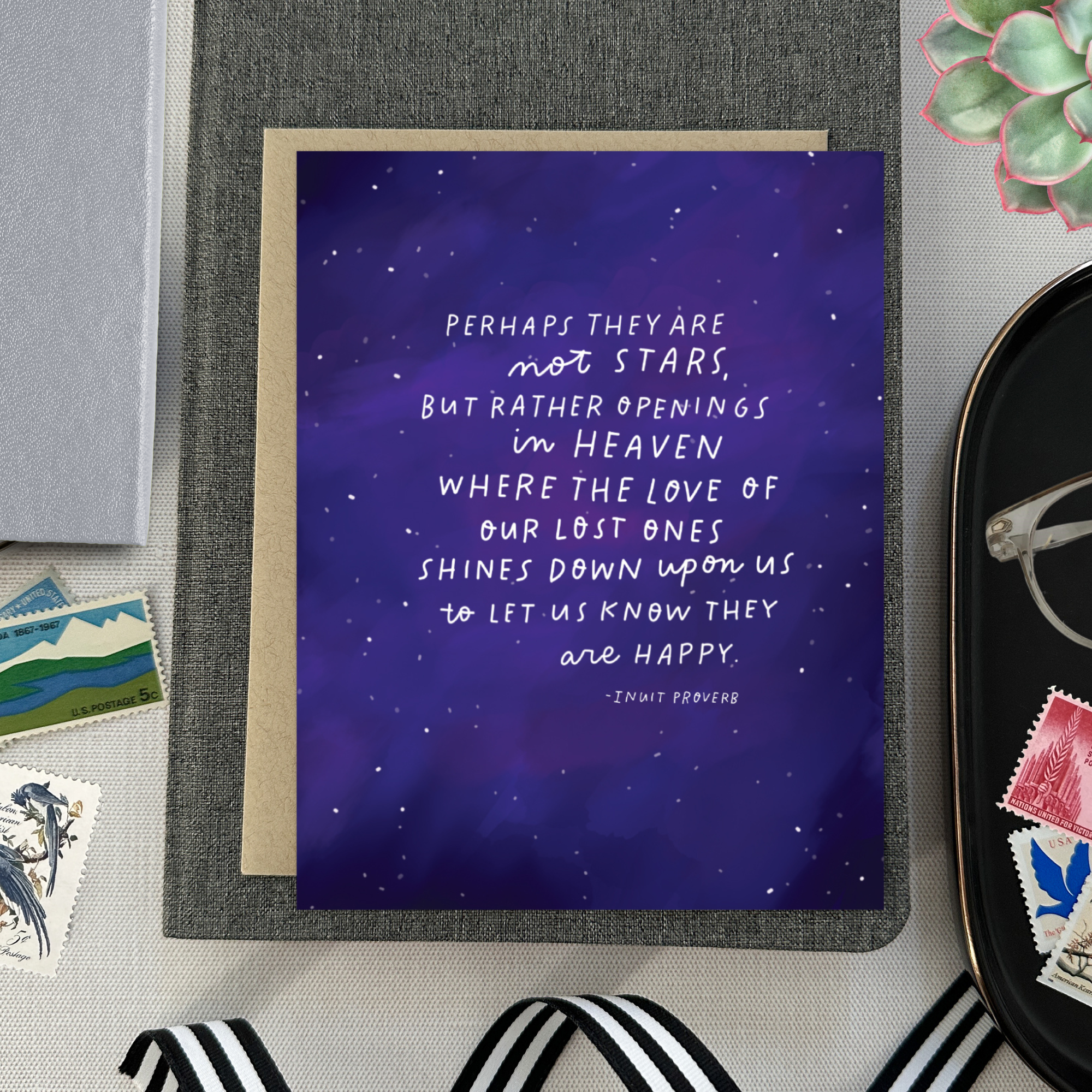 Barone and Co. - Vente Carte de condoléances - Carte de sympathie avec proverbe inuit5