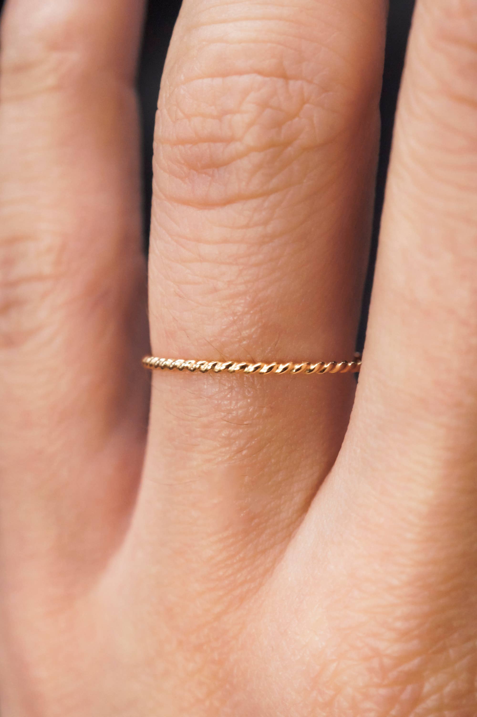 Hannah Naomi - Wholesale Band/Stacked Ring - Twist Ring, 14K Gold Fill0