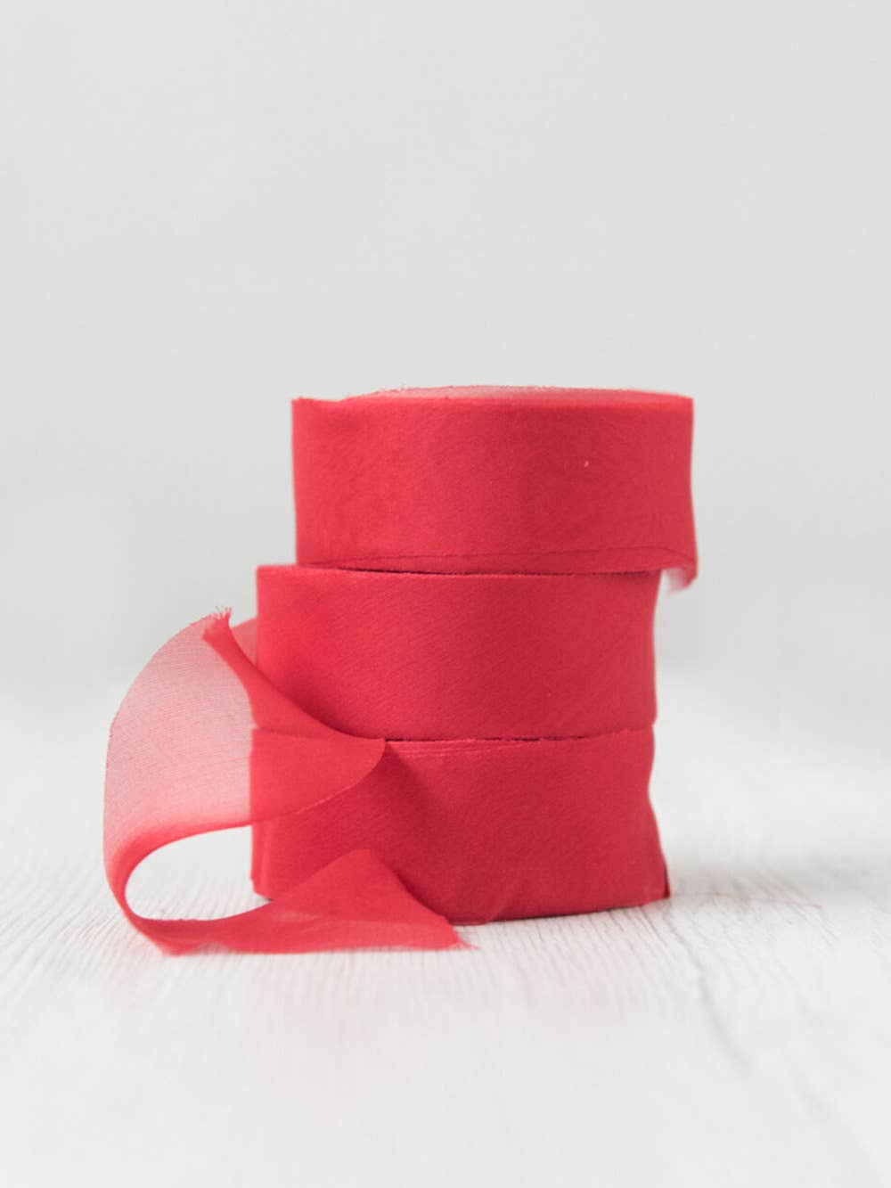 DHG - Wholesale Ribbon - Gift Wrapping - Chiffon 6 Silk Ribbon, 2.5 cm wide - 17m - Solid31