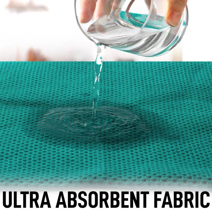 Zulay Kitchen - Wholesale Dishcloth - Waffle Weave Dish Towels – 12"x12" 6-Pack20