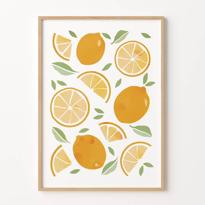 Padrão Fruta Limão por atacado de Peach and Home