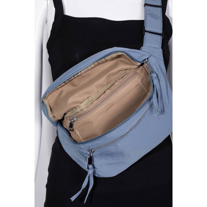 Anarchy Street - Wholesale Belt Bag - Women's - Multi Pocket Nylon Fanny Pack