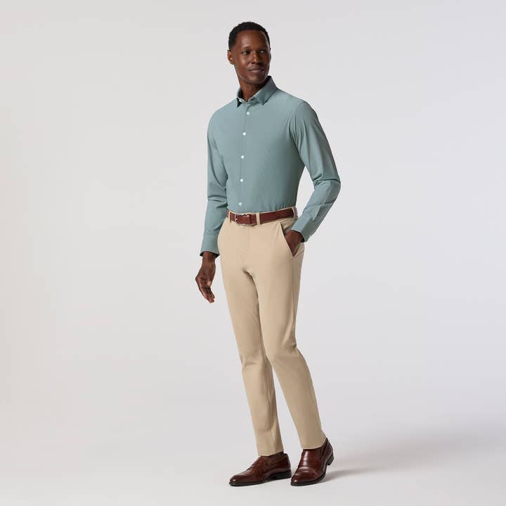 Chemise habillée Leeward LS - Balsam Straton Check pour la vente par Mizzen+Main