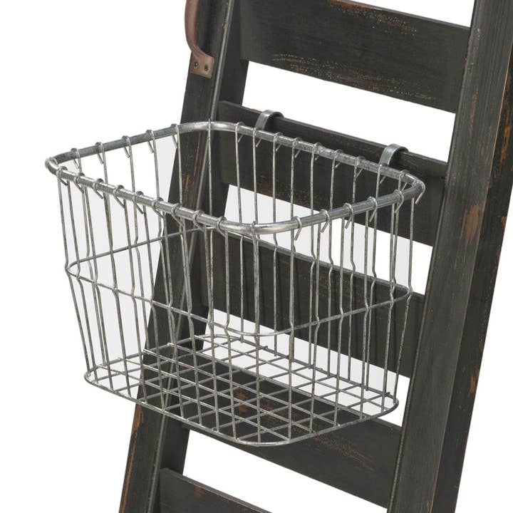 Tripar International - Wholesale Retailer Display - Accessories - Basket and Hooks for Shutter Ladder Display (17903)