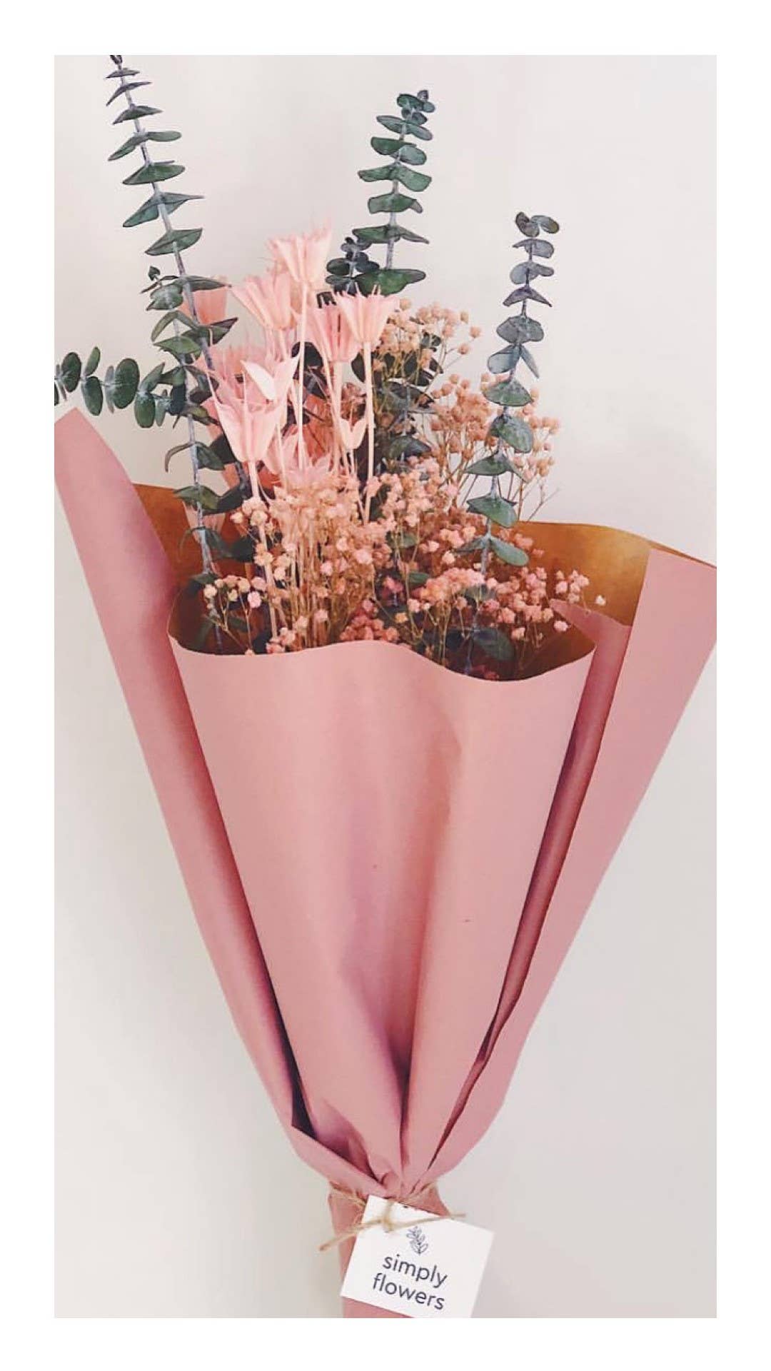 CHIC&PAPER - Wholesale Wrapping Paper Roll - Vintage Pink Flower Paper 70cm x 50m1