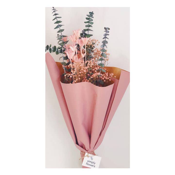 CHIC&PAPER - Wholesale Wrapping Paper Roll - Vintage Pink Flower Paper 70cm x 50m1