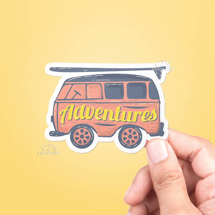 Adventures Sticker for wholesale by CJ's Sticker Shop