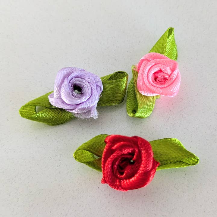 3 stk rosenbåndtåblomster for engroshandel hos Wyoming Creative x Toe Flowers