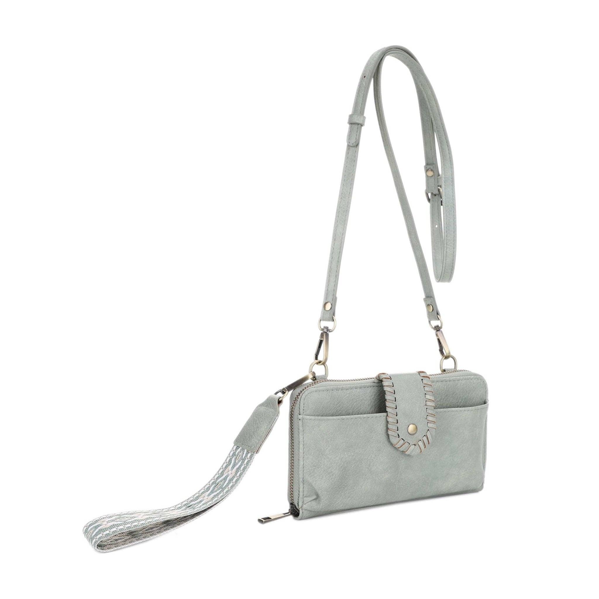 MiMi Wholesale - Wholesale Crossbody Bag - Women's - SV32087WW Jolie Crossbody Wallet With Boho Wrist Strap6