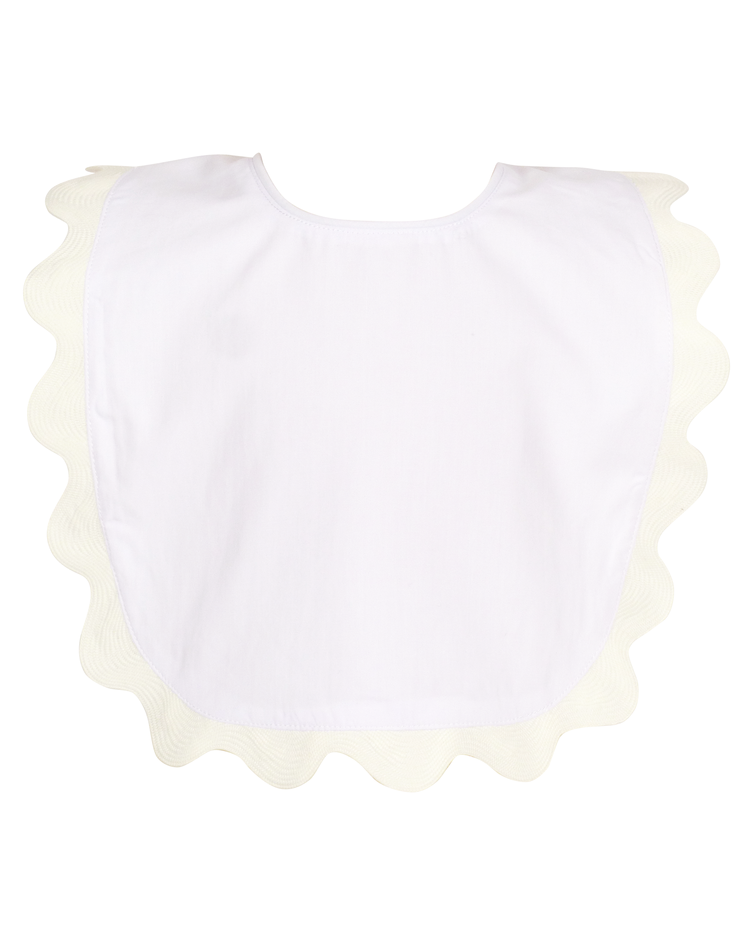 The Yellow Lamb - Vente Bavoir - bébés - Bavoir Brooklyn avec Ricrac blanc0