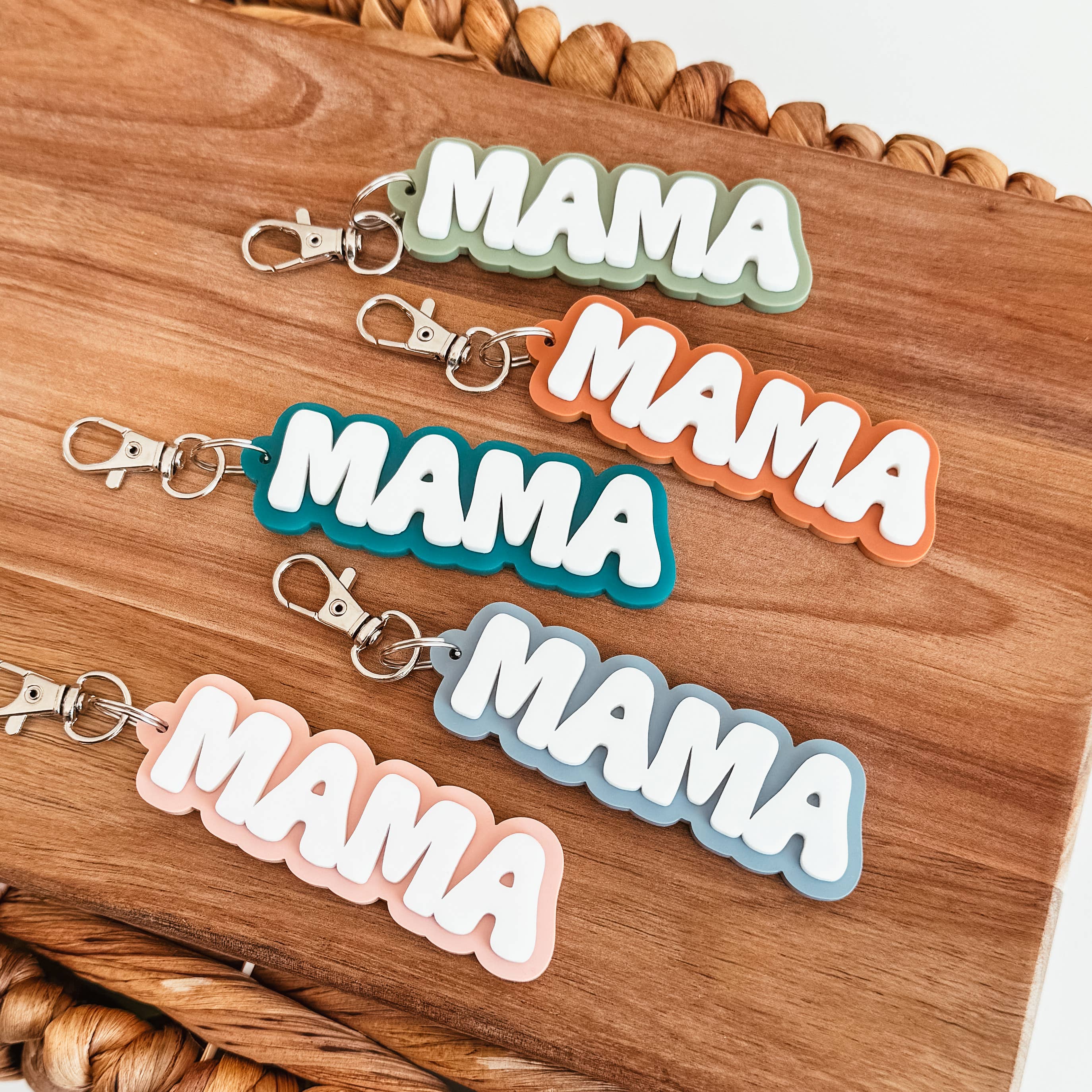Knotty Design Co. - Wholesale Keychain - Women's - Mama 3D Acrylic Keychain3
