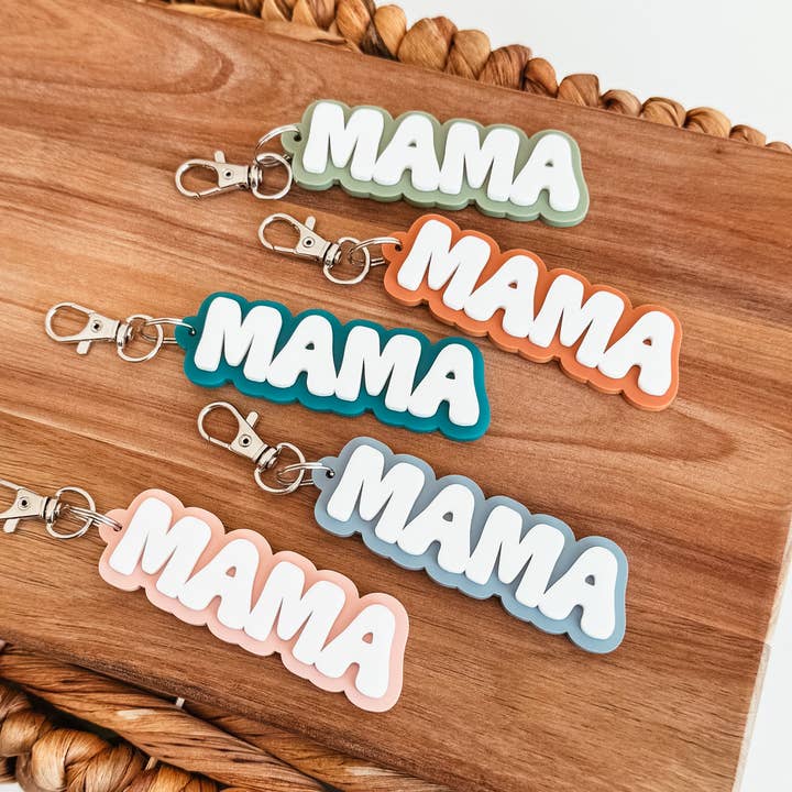 Knotty Design Co. - Wholesale Keychain - Women's - Mama 3D Acrylic Keychain3
