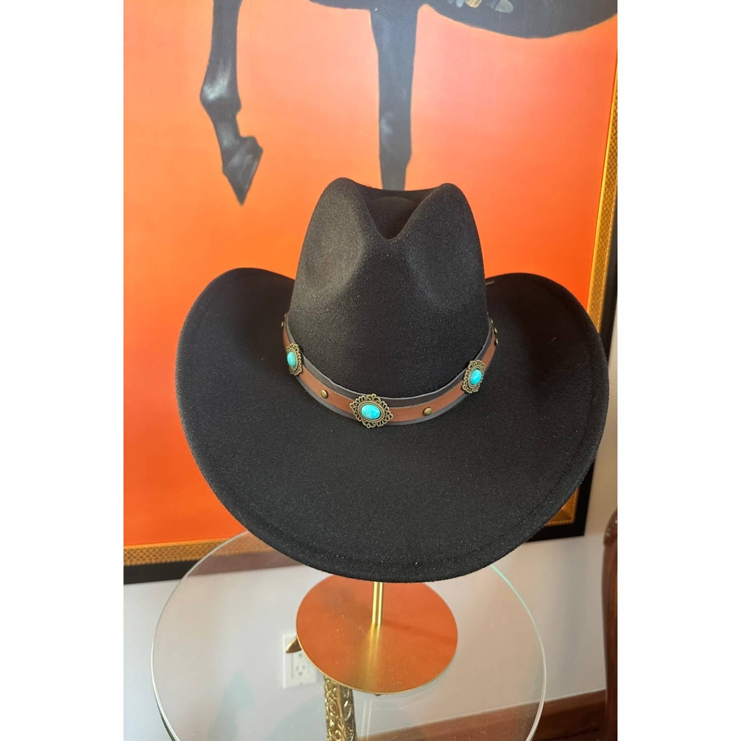 One and Only Accessories - Wholesale Cowboy Hat - Women's - Premium Quality Best Seller  Vegan Cattlemen Cowboy hat  lea0