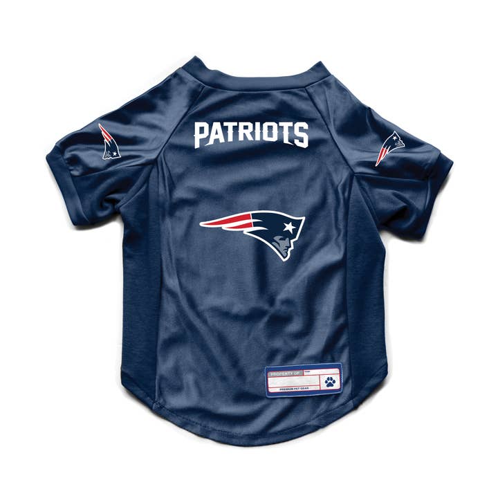 NFL New England Patriots Pet Stretch Jersey for wholesale by Little Earth Productions