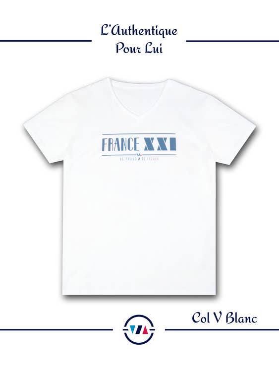 The Authentic For Him/White V Neck for wholesale by FRANCE XXI