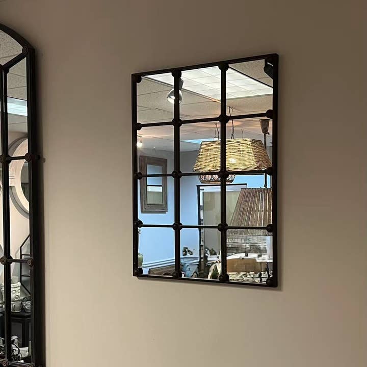 Vagabond Vintage - Wholesale Muurspiegel - Gietijzeren rechthoekige wandspiegel1
