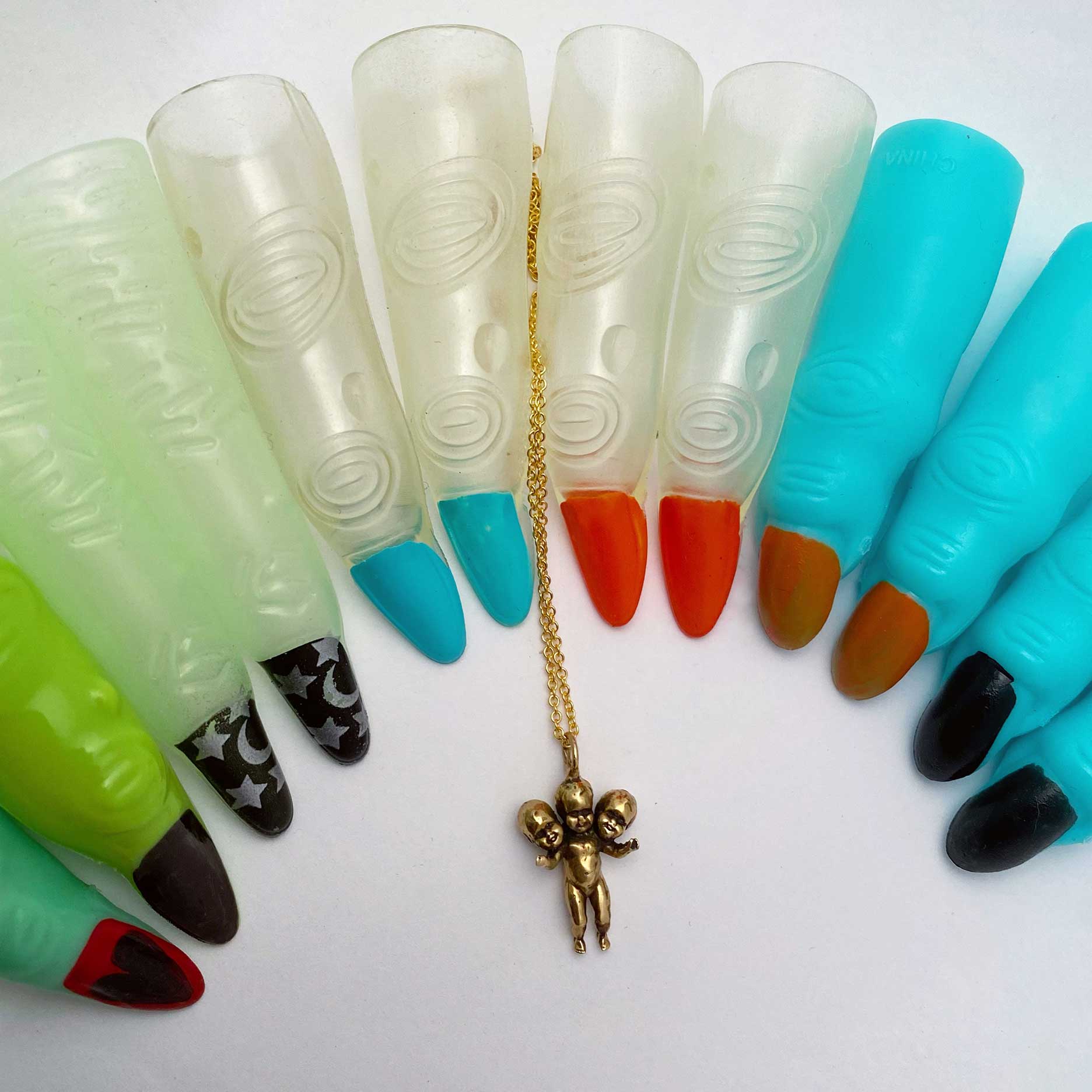 Anomaly Jewelry - Wholesale Pendant/Charm Necklace - Three Headed Baby Necklace8