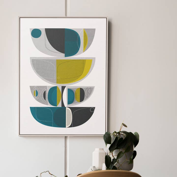Midcentury Forms Art Print for wholesale by Jenni Douglas Designs