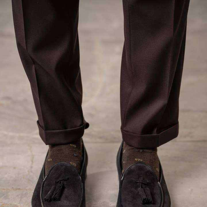 Lederloafer mit Quasten (blau) für den Großhandel von KARL MOMMOO & ADM REVOLUTION