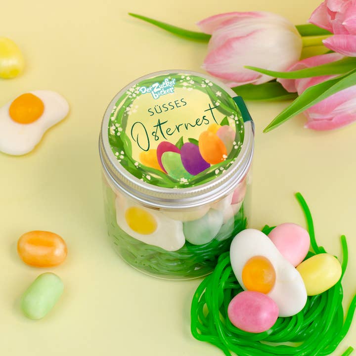 Der Zuckerbäcker - Wholesale Gummy - Candy Tin Sweet Easter Nest Gift Tin Easter2