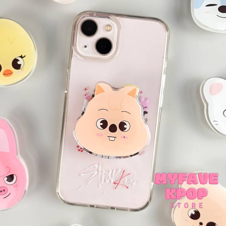 MyFaveKpop Store - Wholesale Phone Grip - Skzoo Acrylic Phone Grip Holder Kpop Gift