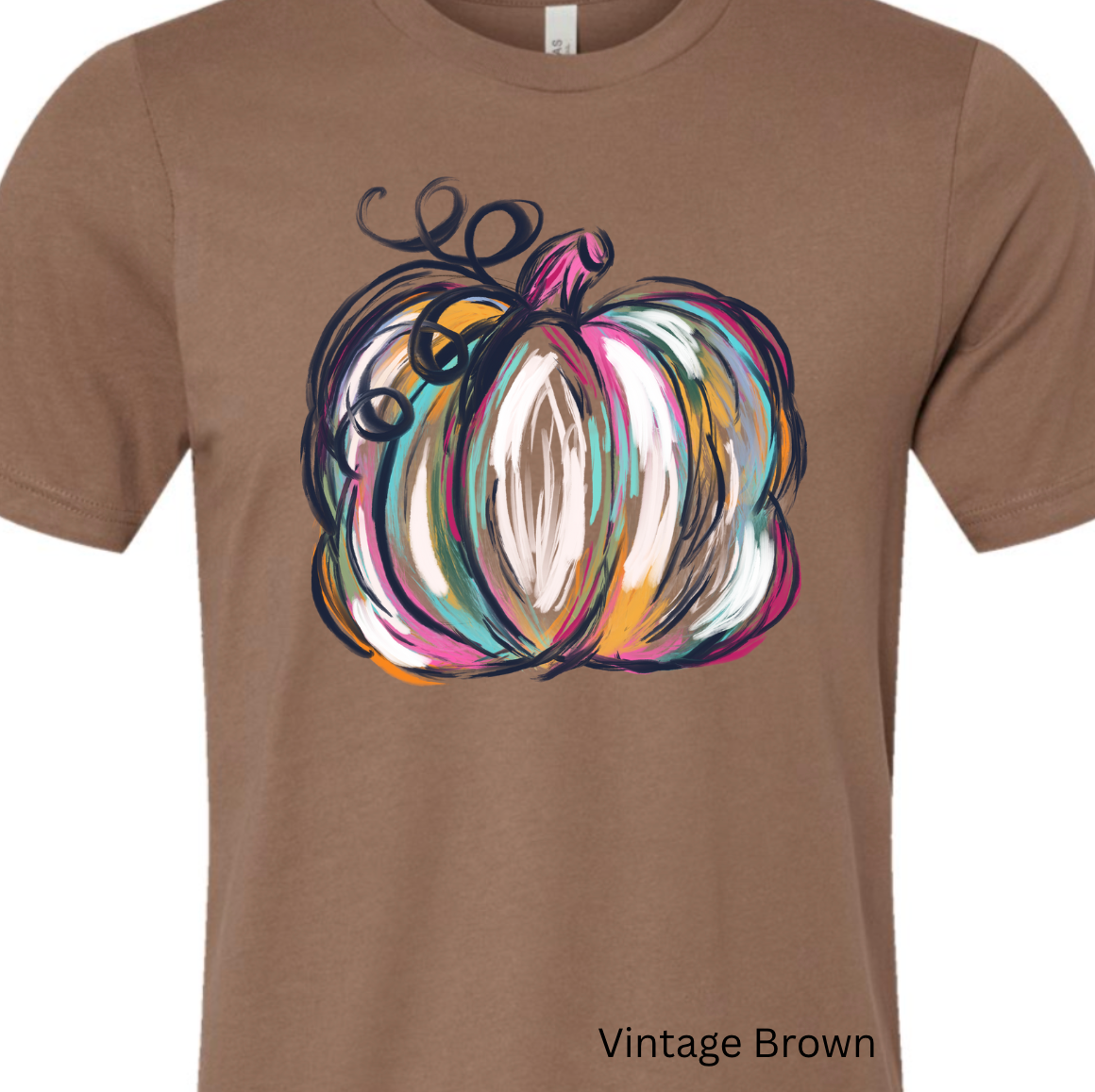 Kiki's Boutique - Wholesale Screen Printed T-Shirt - Women's - Watercolor Pumpkin Tee9