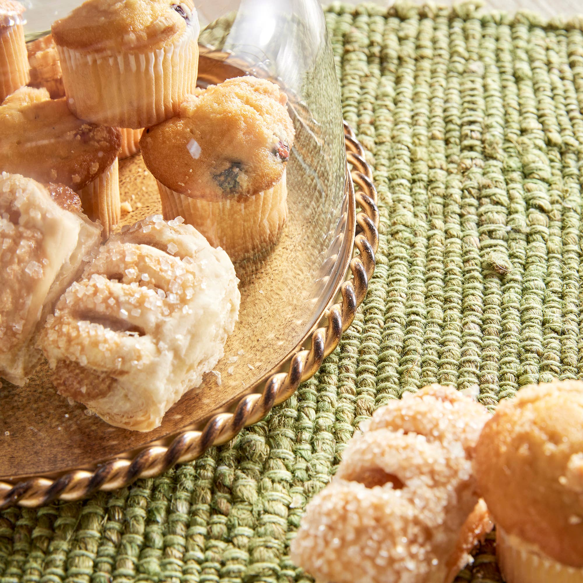 GOLD Braiden Tray With Cloche Small for wholesale on Faire3