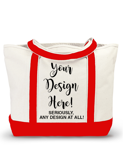 Mariasch Studios – Großhandel Tragetasche – Damen – Personalisierte Baumwoll-Canvas Boat Tote Tasche mit eigenem Design0