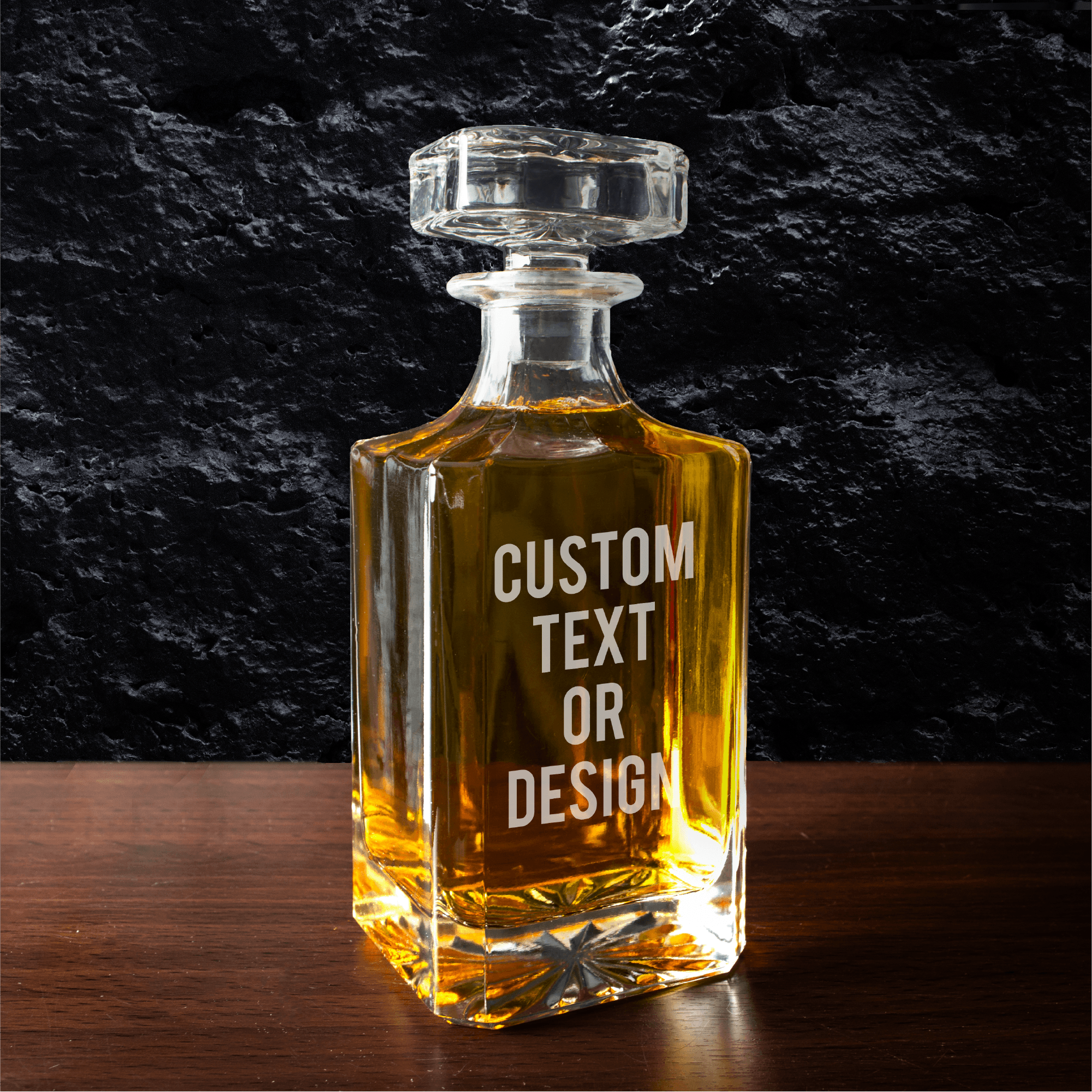 Personalized By Kate - Wholesale Decanter - Personalized Whiskey Decanter - Custom Logo or Text2