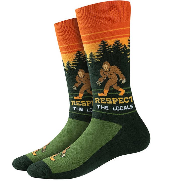 Respect the Locals Bigfoot Socks for wholesale by Sock Harbor / Bigfoot Sock Co.